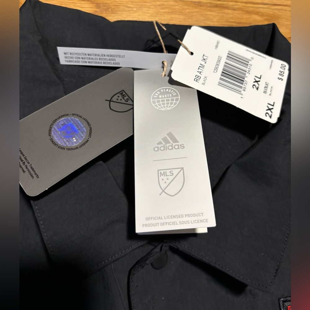 Adidas RED BULL Anthem Warm-up/Training Top/Jacket Men's Sz 2XL NEW! - Picture 5 of 9